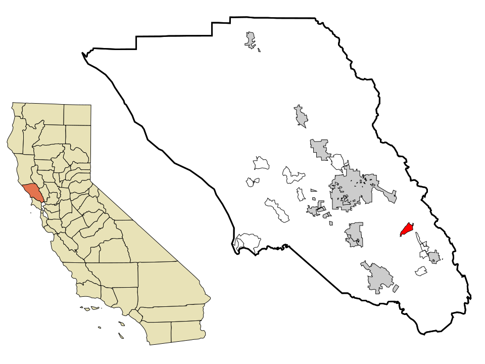 Locator map of Glen Ellen