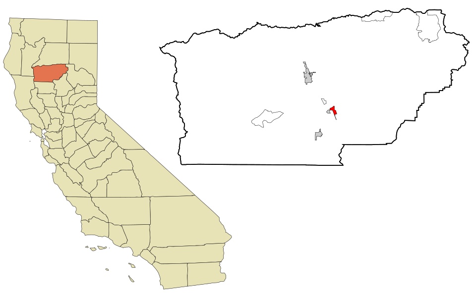 Locator map of Los Molinos