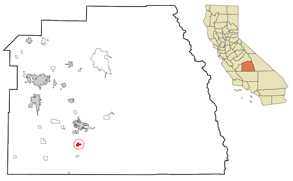 Locator map of Terra Bella