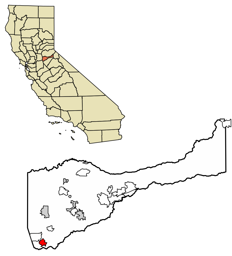 Locator map of Camanche North Shore