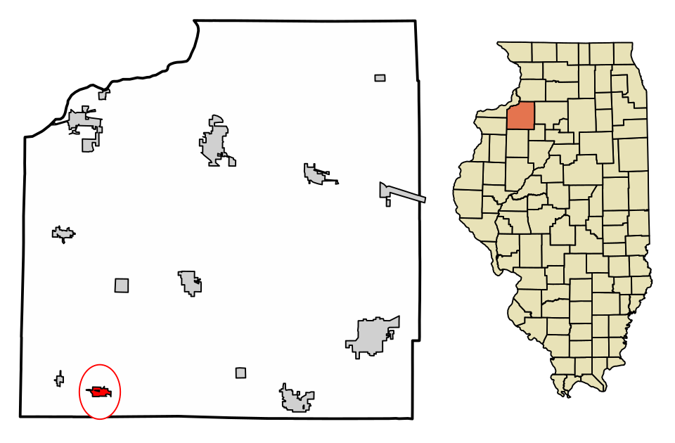 Locator map of Woodhull
