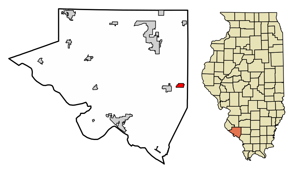 Locator map of Percy