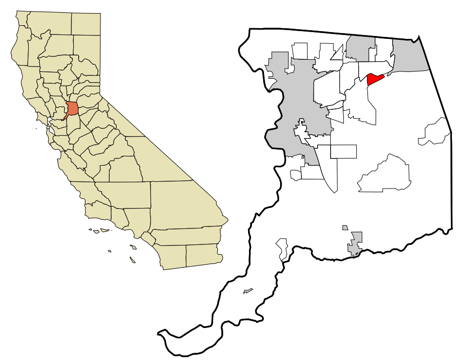 Locator map of Gold River