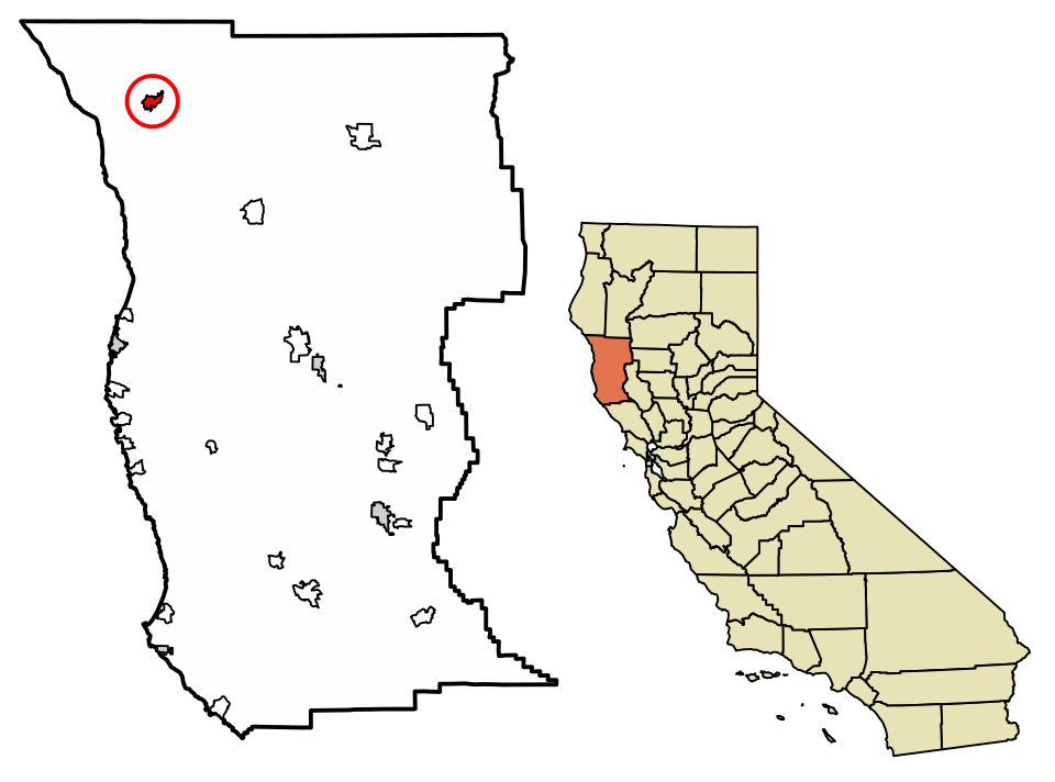 Locator map of Leggett
