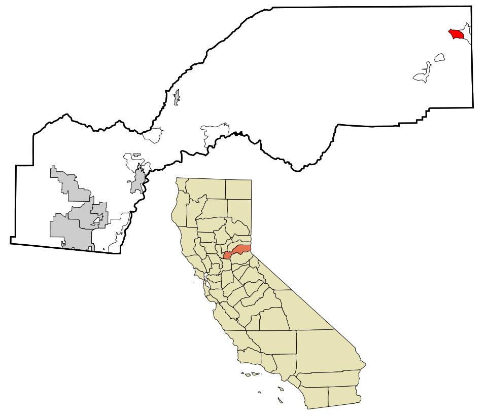 Locator map of Tahoe Vista