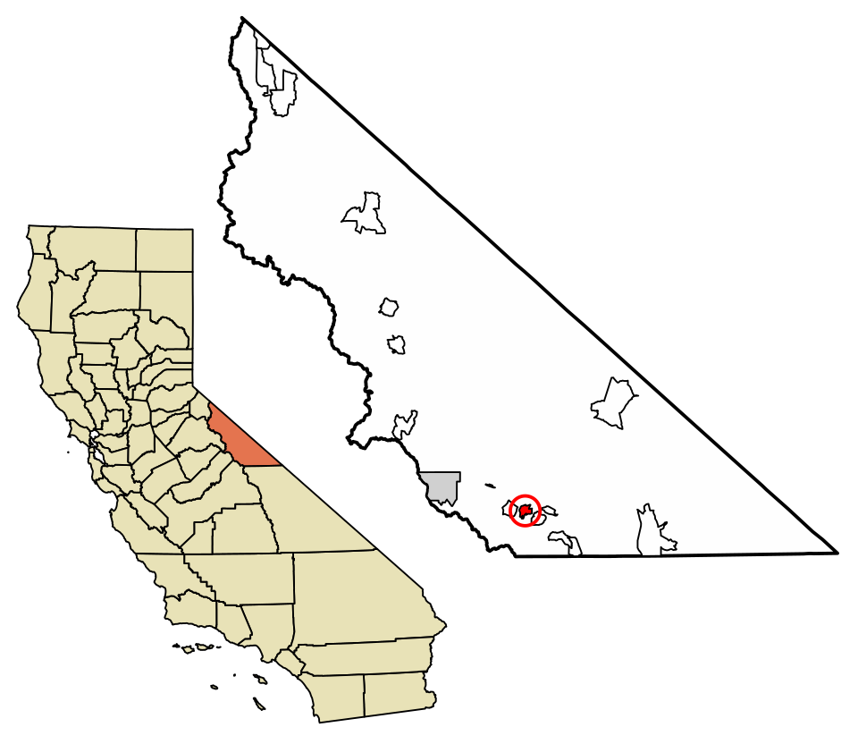 Locator map of Crowley Lake