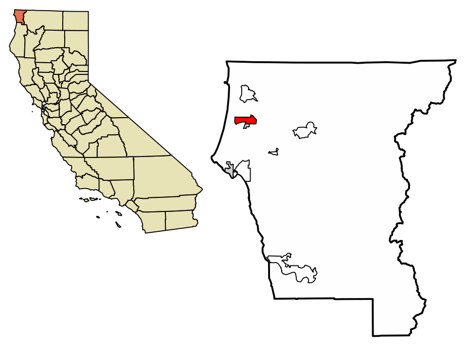 Locator map of Fort Dick