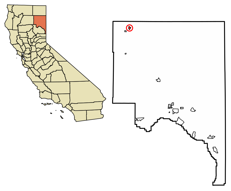 Locator map of Bieber