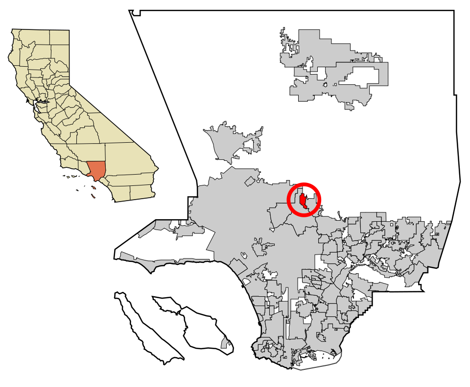 Locator map of La Crescenta-Montrose