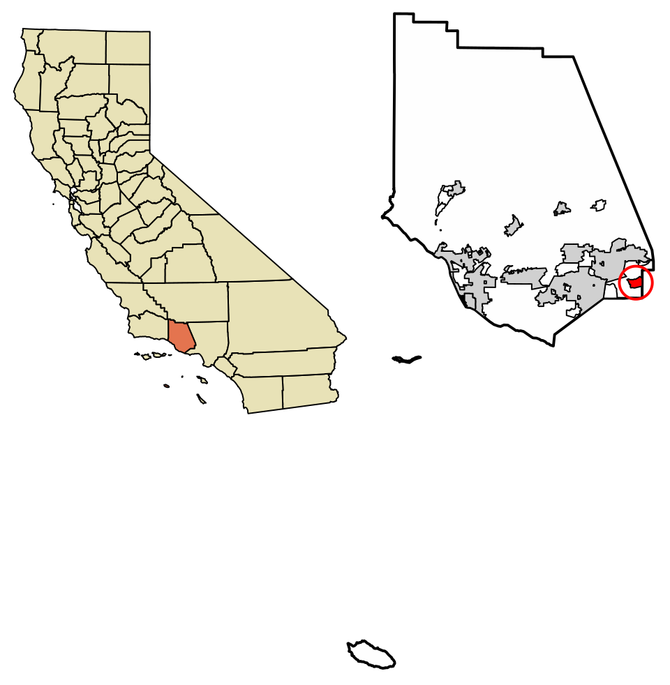 Locator map of Bell Canyon