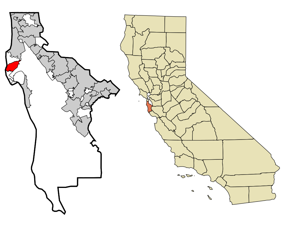 Locator map of Montara