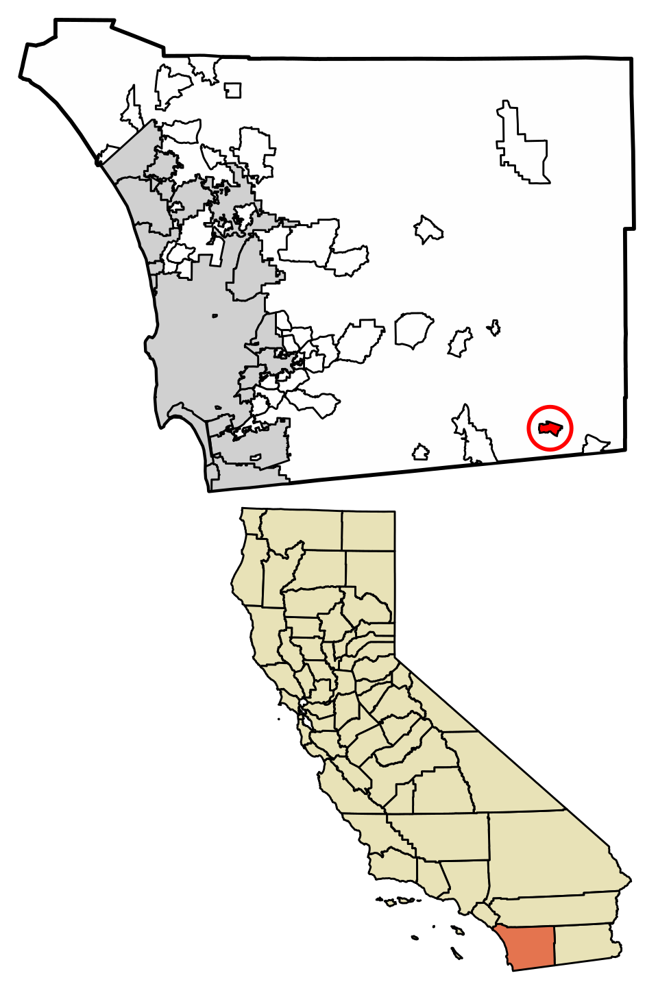 Locator map of Boulevard