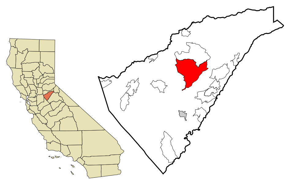 Locator map of Mountain Ranch