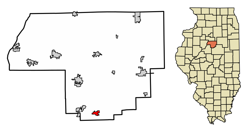 Locator map of Congerville