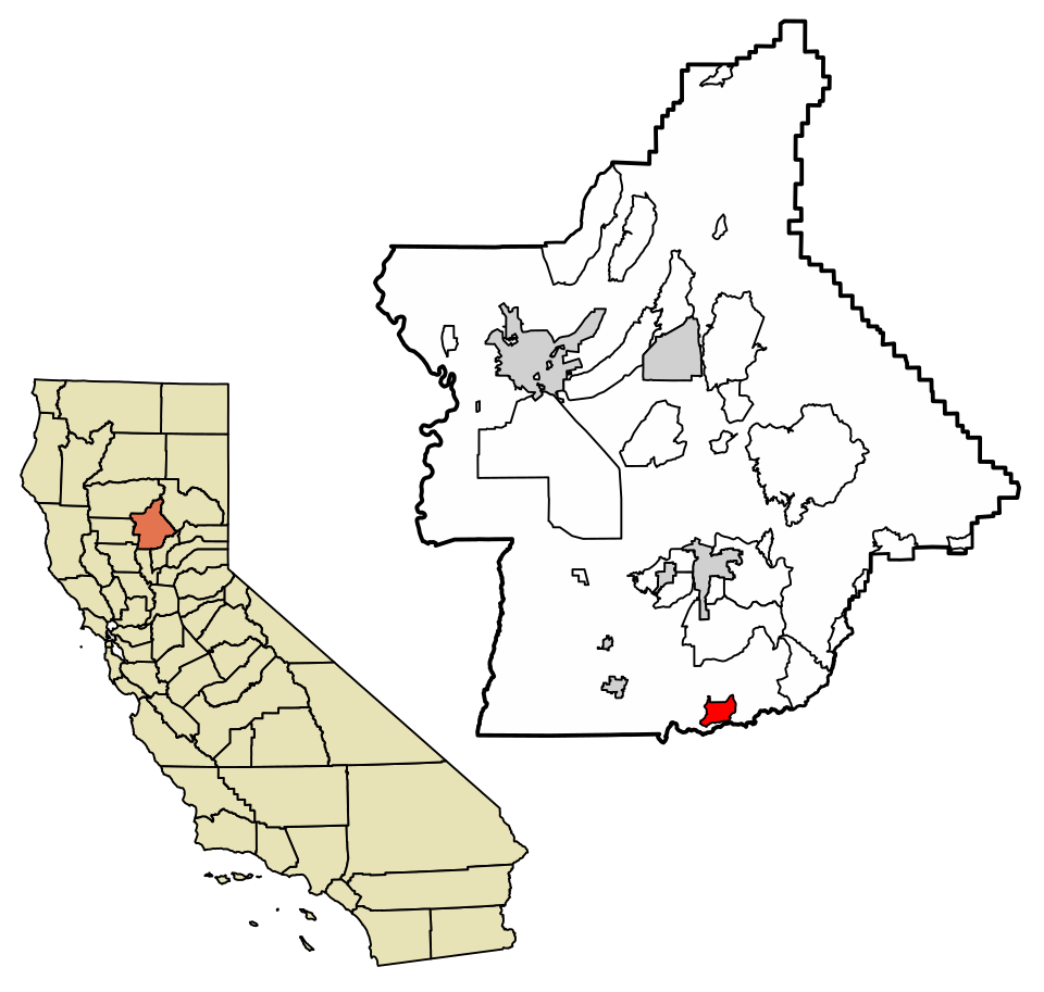 Locator map of Honcut