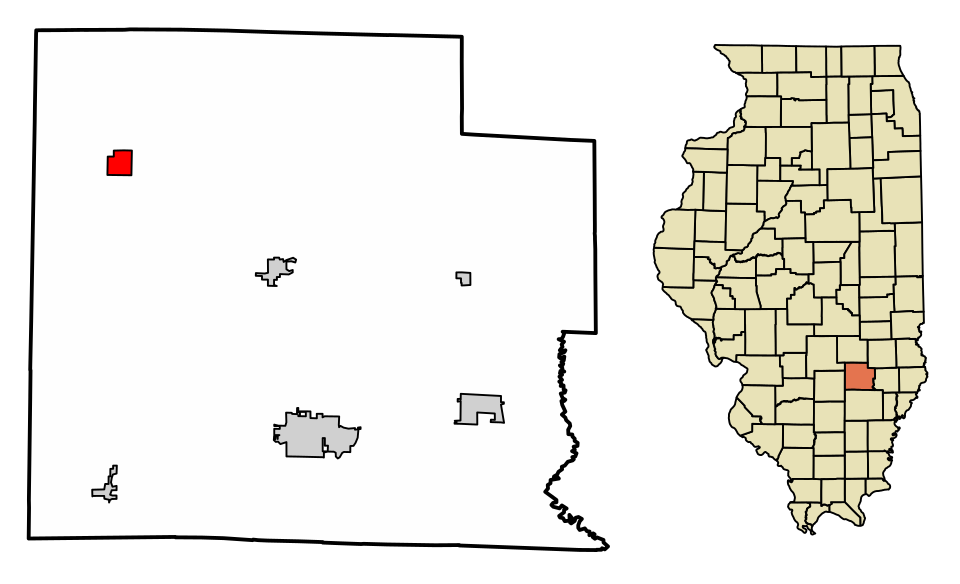 Locator map of Iola