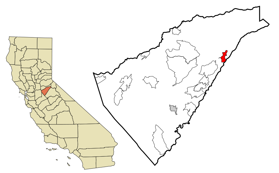 Locator map of Dorrington