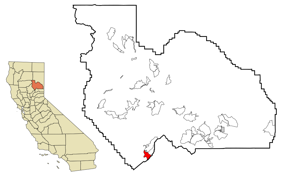 Locator map of La Porte