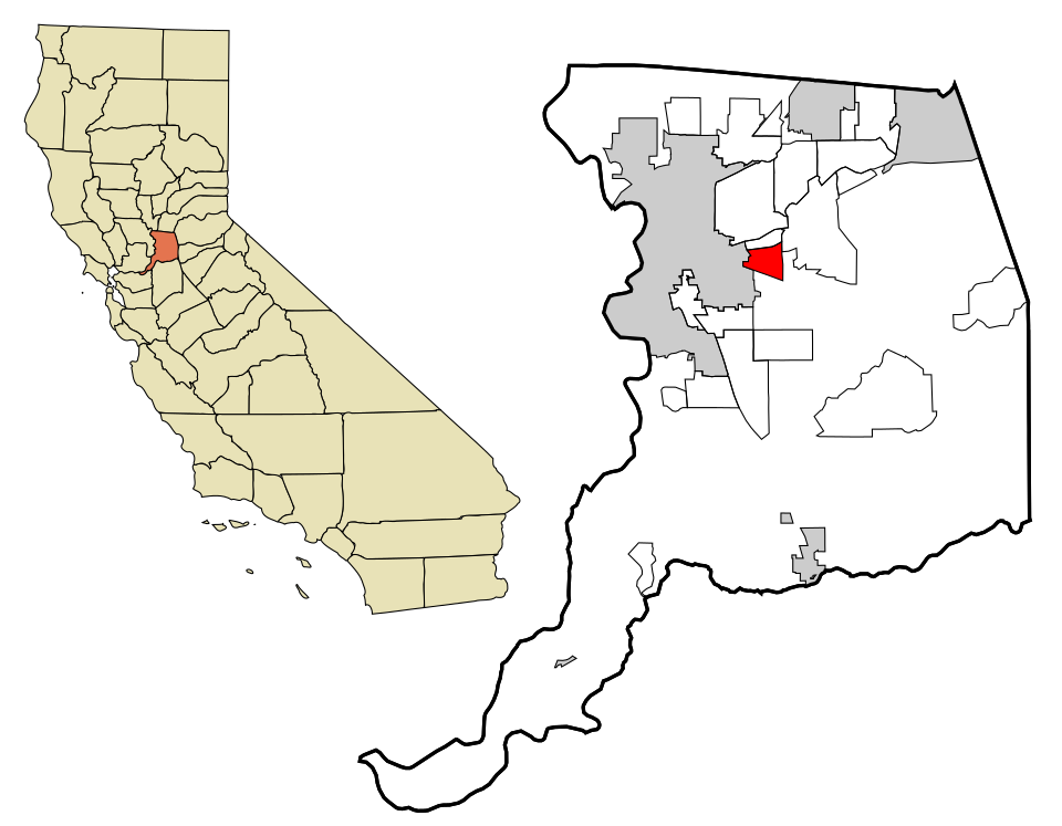 Locator map of Rosemont