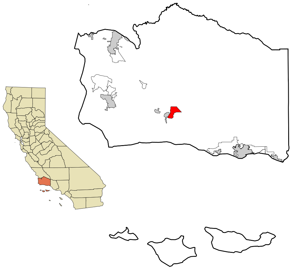 Locator map of Santa Ynez