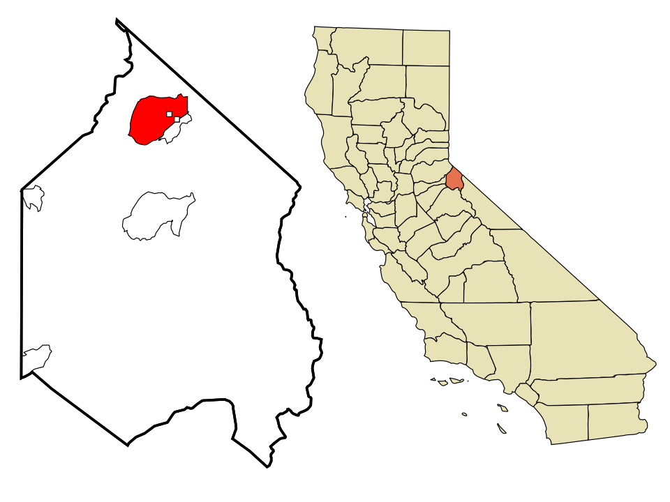 Locator map of Mesa Vista