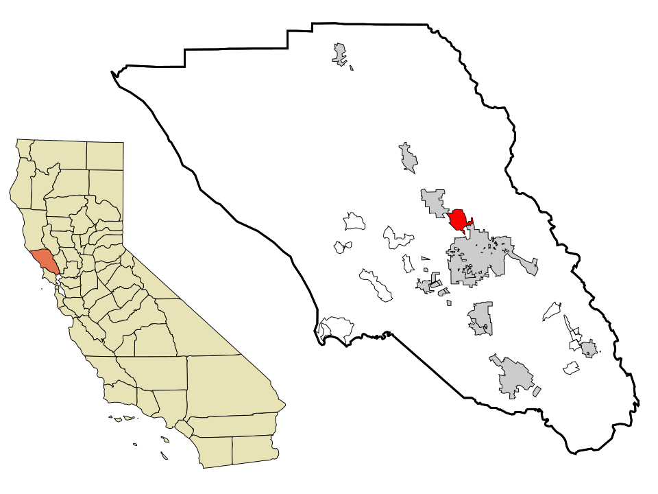 Map of Larkfield-Wikiup