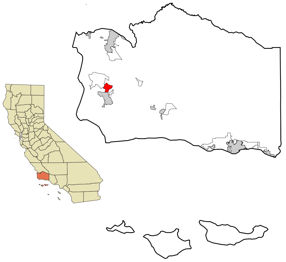 Map of Vandenberg Village