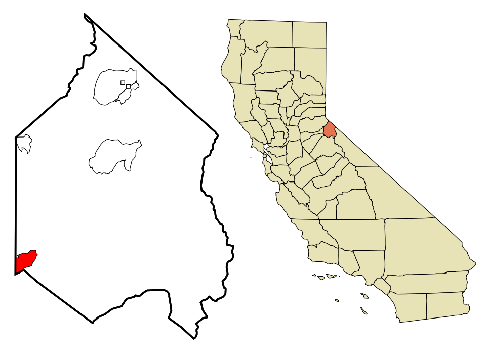 Locator map of Bear Valley