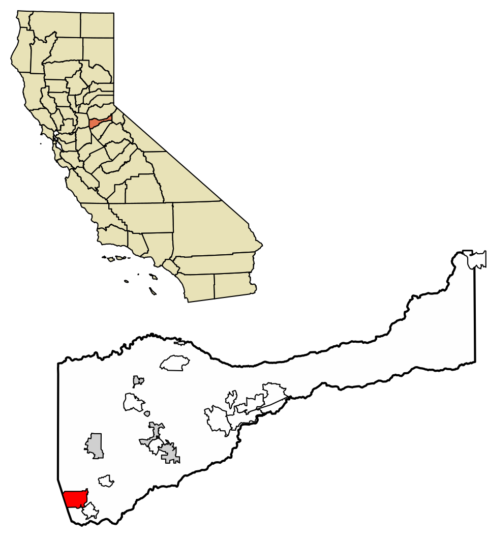 Locator map of Camanche