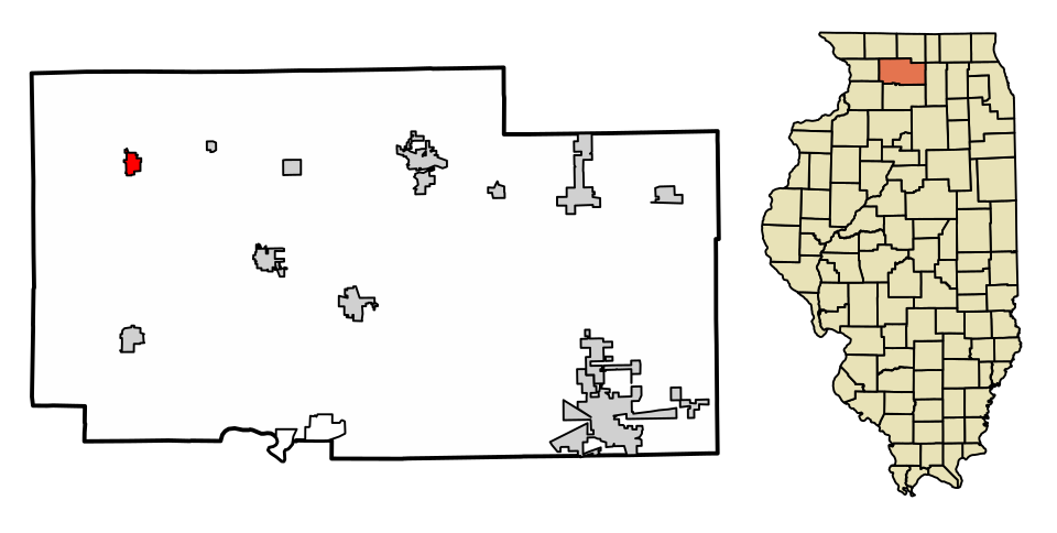 Locator map of Forreston