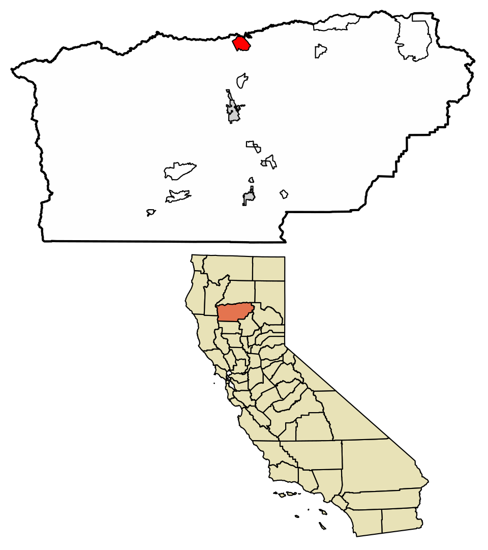 Map of Lake California