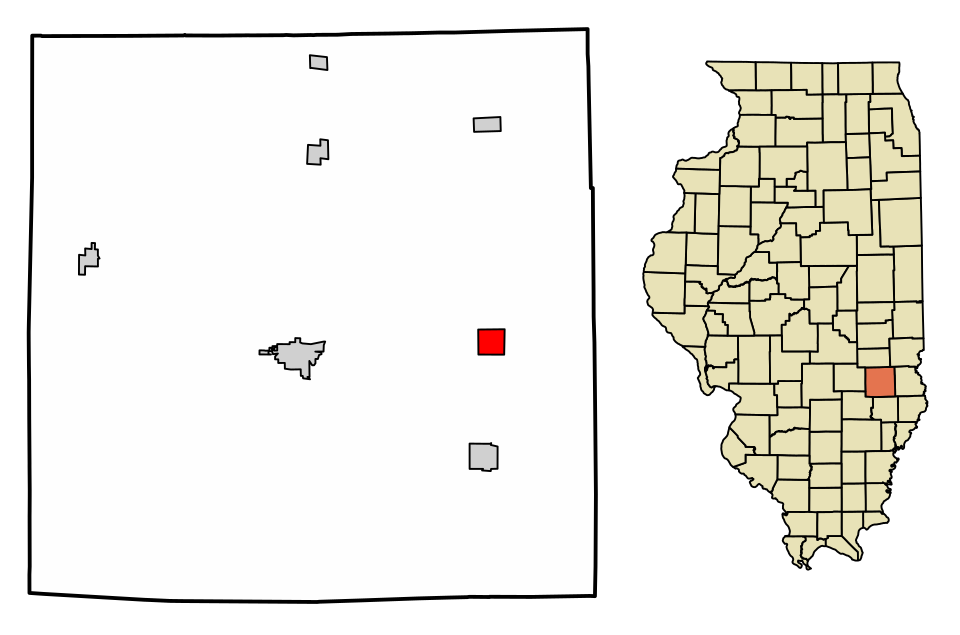 Locator map of Willow Hill