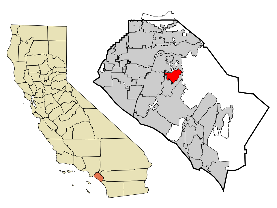 Map of North Tustin