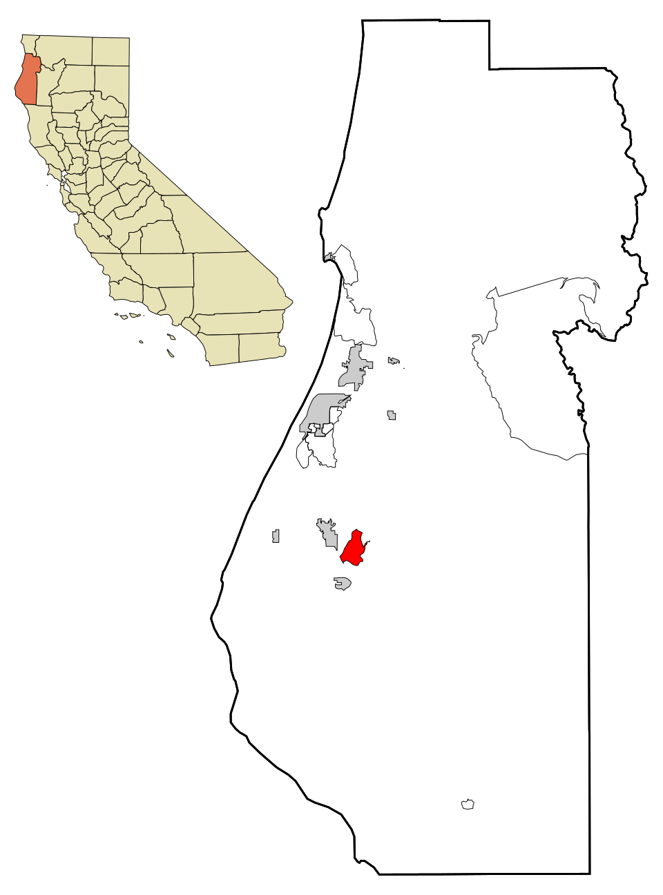 Locator map of Hydesville