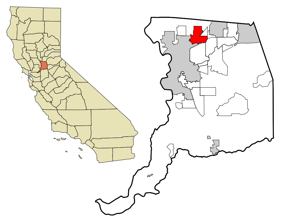 Map of North Highlands