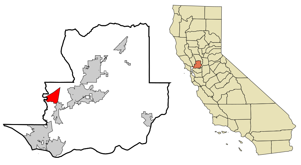 Locator map of Green Valley