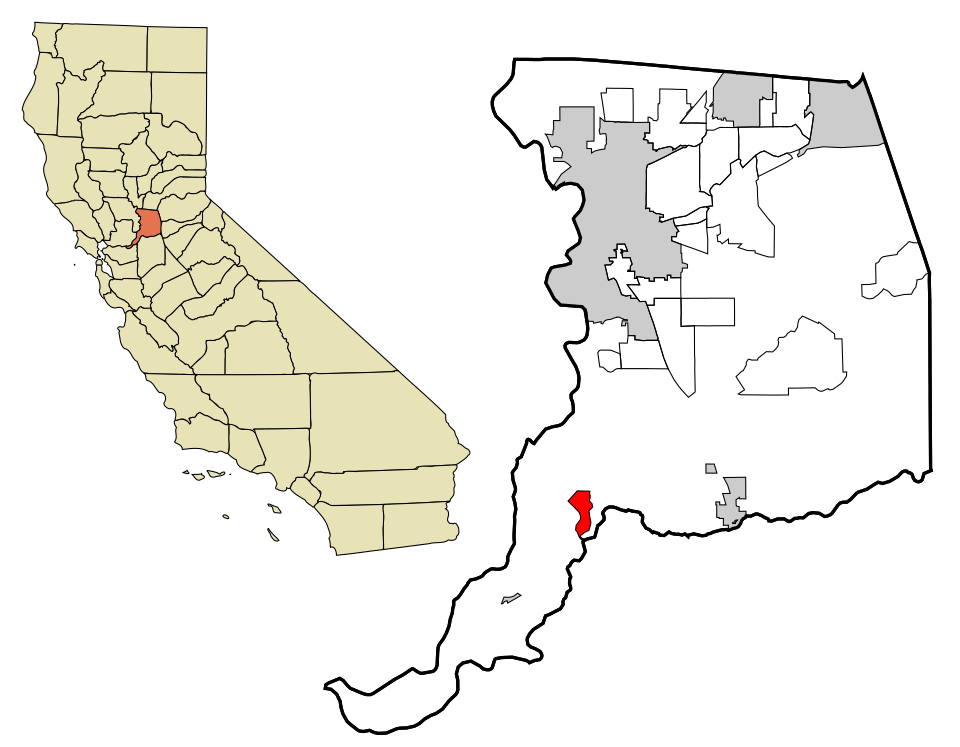 Locator map of Walnut Grove