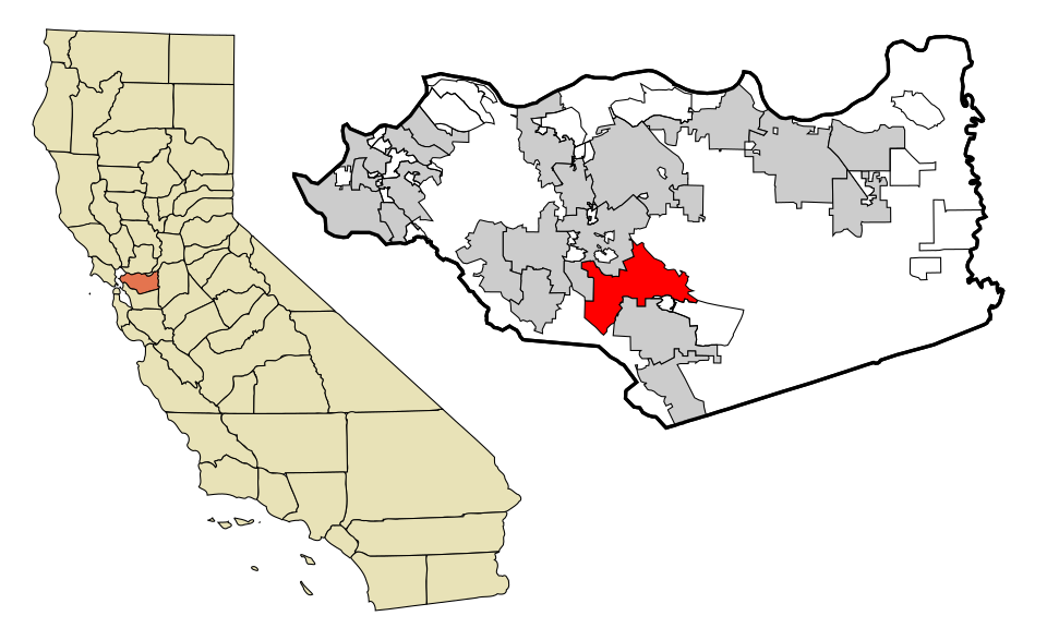 Locator map of Alamo