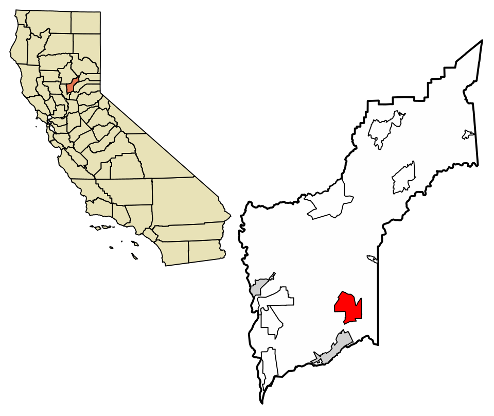 Locator map of Beale AFB