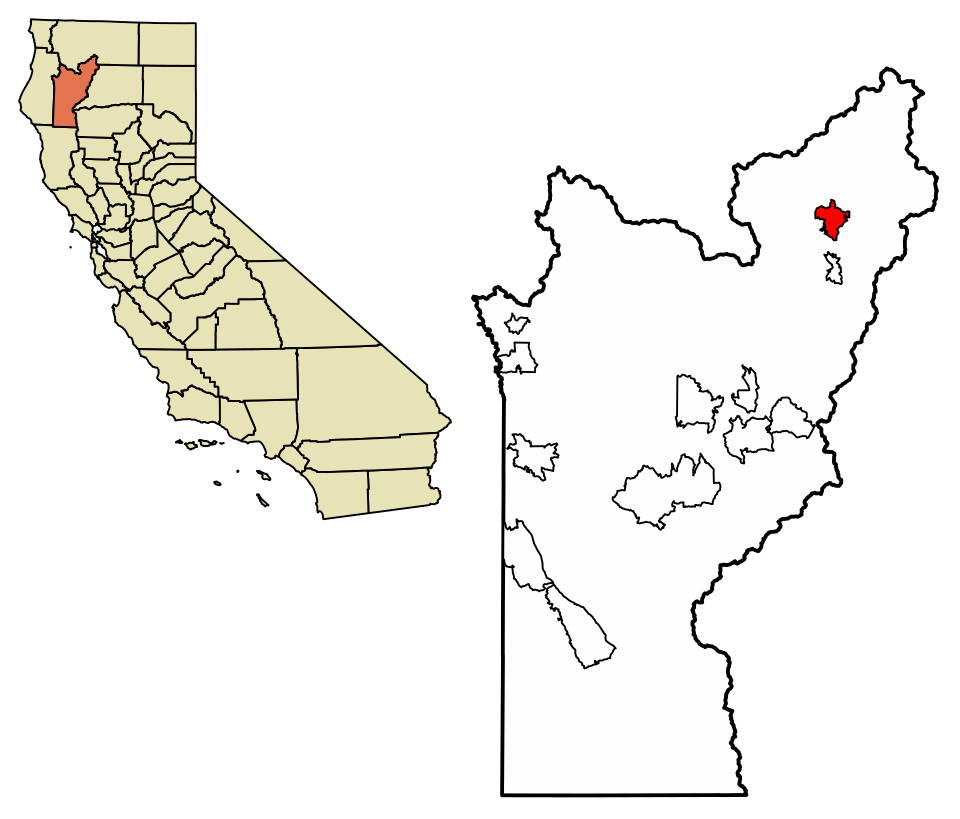 Locator map of Coffee Creek