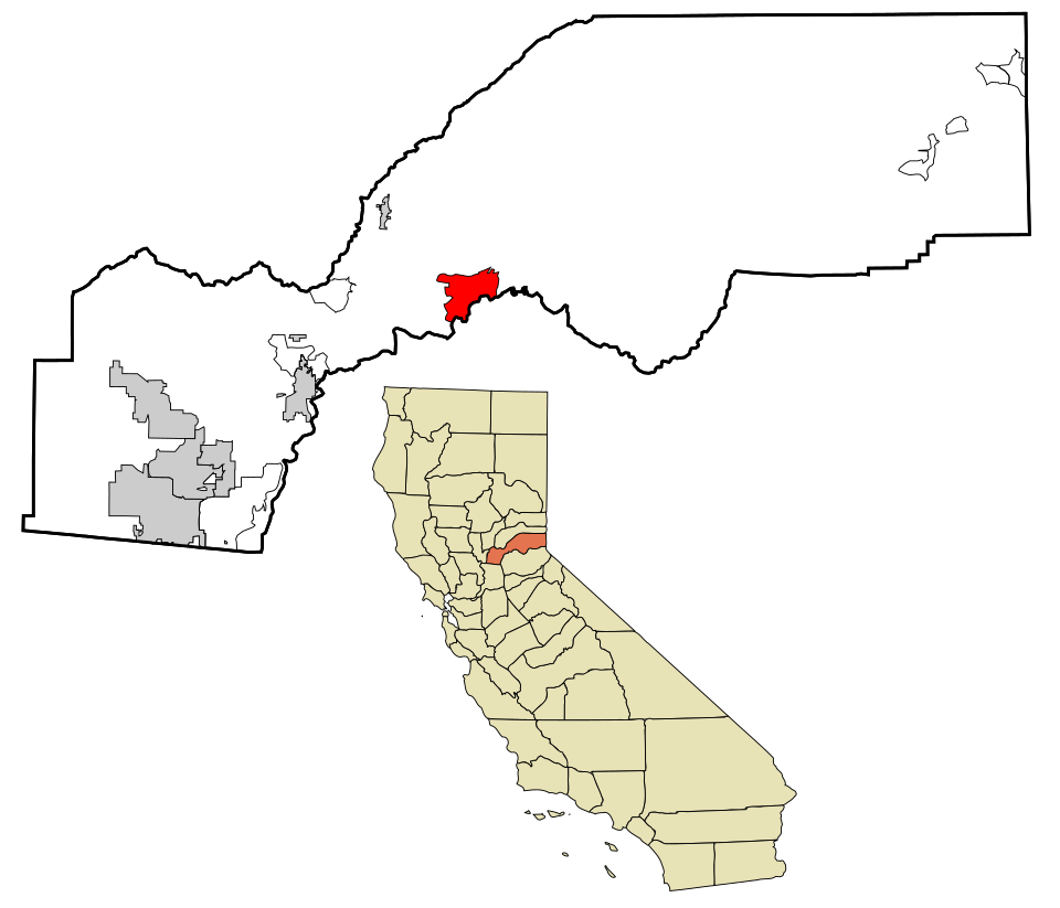 Locator map of Foresthill