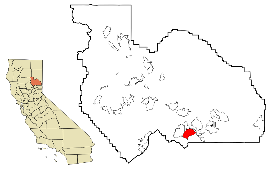 Locator map of Graeagle
