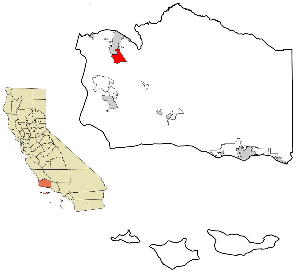 Locator map of Orcutt