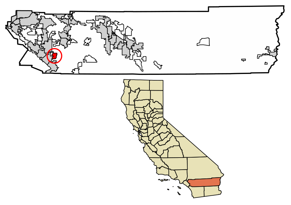 Locator map of French Valley