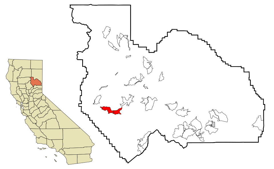 Locator map of Bucks Lake