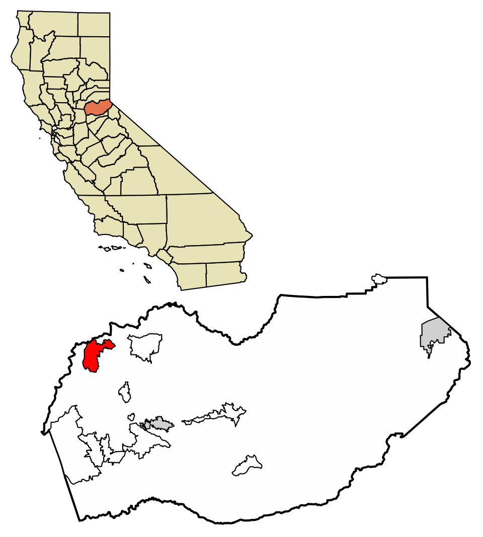 Locator map of Auburn Lake Trails