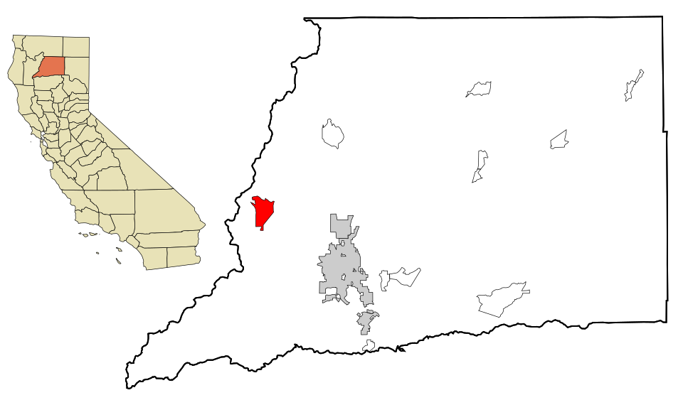 Locator map of French Gulch