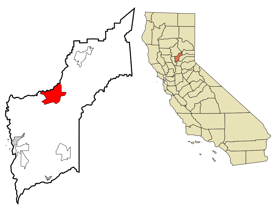 Locator map of Loma Rica