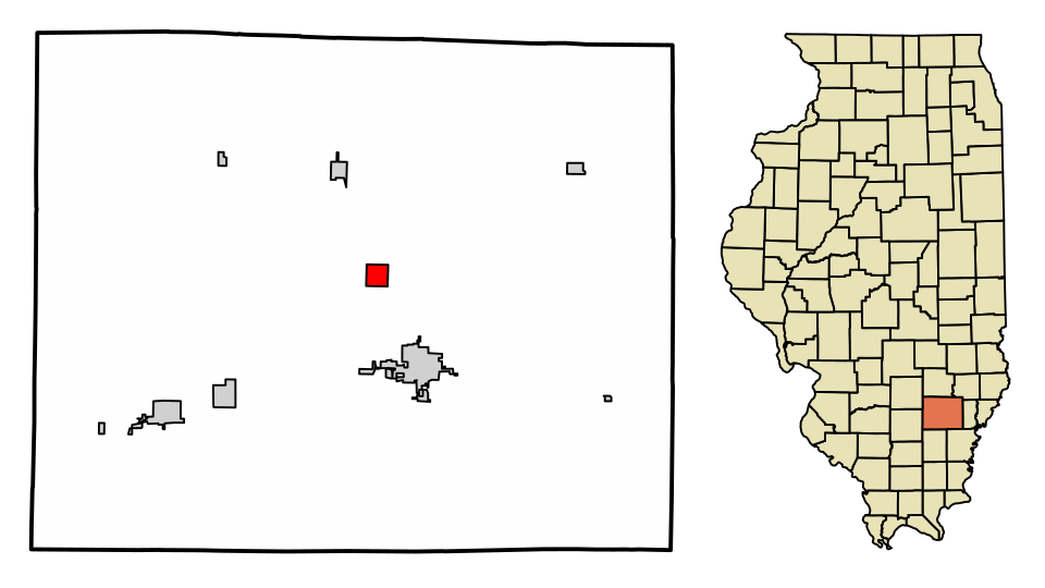 Locator map of Jeffersonville
