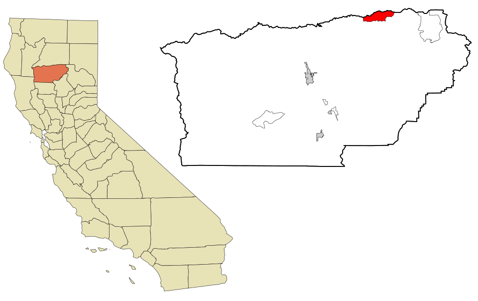 Locator map of Manton